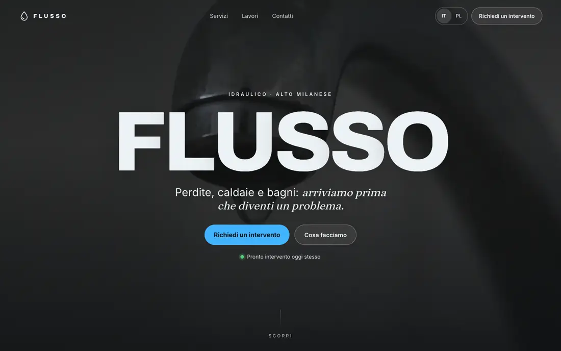 Sito dimostrativo FLUSSO, idraulico