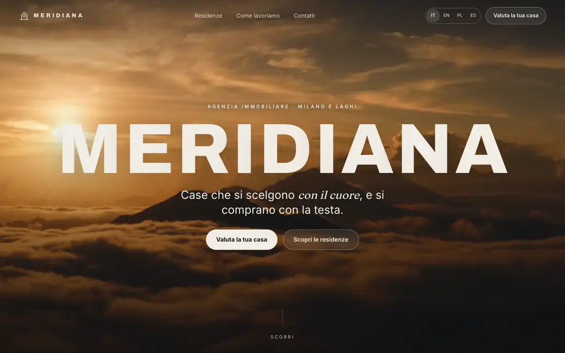 Sito dimostrativo Meridiana, agenzia immobiliare